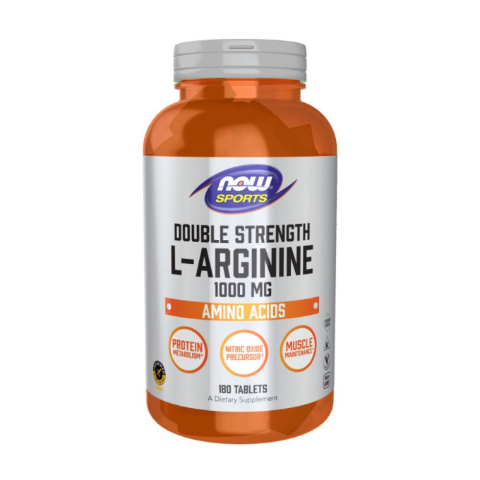 Аминокислота L‑Аргинин NOW FOODS L-ARGININE 1000 мг, 180 таблеток NS32560
